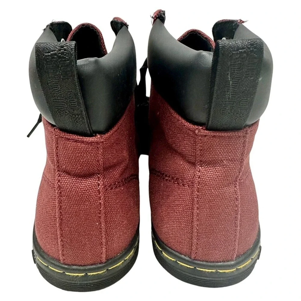 Dr. Martens Maelly Air Wair Shoes Chukka Boot 8 US Ladies RED Canvas JY004 SK09S
